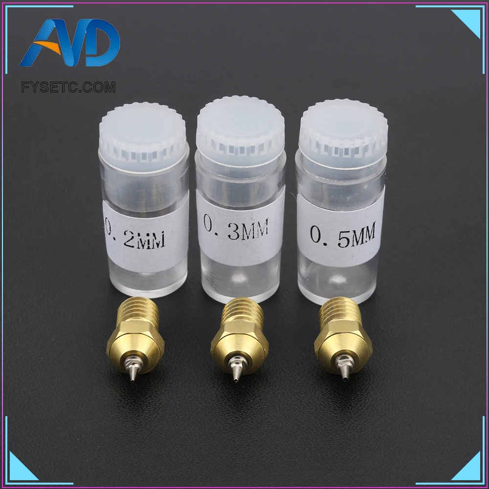 3D Printer Part 0.2/0.3/0.4/0.5mm Airbrush Nozzle Adapter Set Airbrush Nozzles Adapter With Nozzle For V6 Hotend 1.75mm Filament
3D Printer Part 0.2/0.3/0.4/0.5mm Airbrush Nozzle Adapter Set Airbrush Nozzles Adapter With Nozzle For V6 Hotend 1.75mm Filament