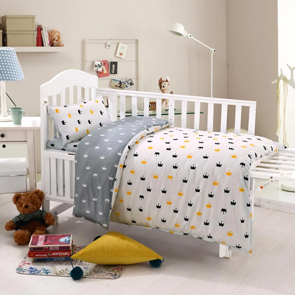 3 Pcs Set Baby Bedding Set Pure Cotton Cartoon Star Pattern Crib Kit Including Pillowcase Duvet Cover Cot Flat Sheet
3 Pcs Set Baby Bedding Set Pure Cotton Cartoon Star Pattern Crib Kit Including Pillowcase Duvet Cover Cot Flat Sheet