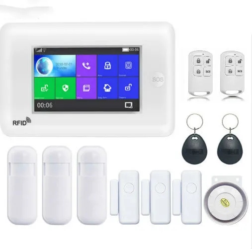 Security All Touch Screen Alexa Version 433MHz wireless WIFI 3G SIM Smart Home Security Monitor Burglar Alarm System Kits
Security All Touch Screen Alexa Version 433MHz wireless WIFI 3G SIM Smart Home Security Monitor Burglar Alarm System Kits