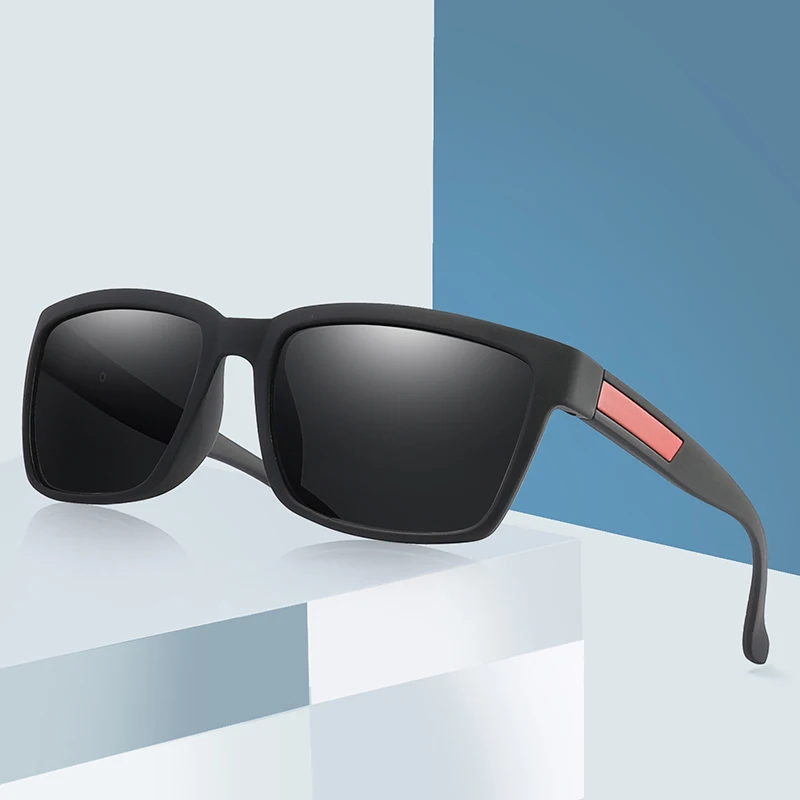

Брендовые дизайнерские классические поляризационные солнцезащитные очки для мужчин и женщин, для вождения, квадратная оправа, солнцезащит...