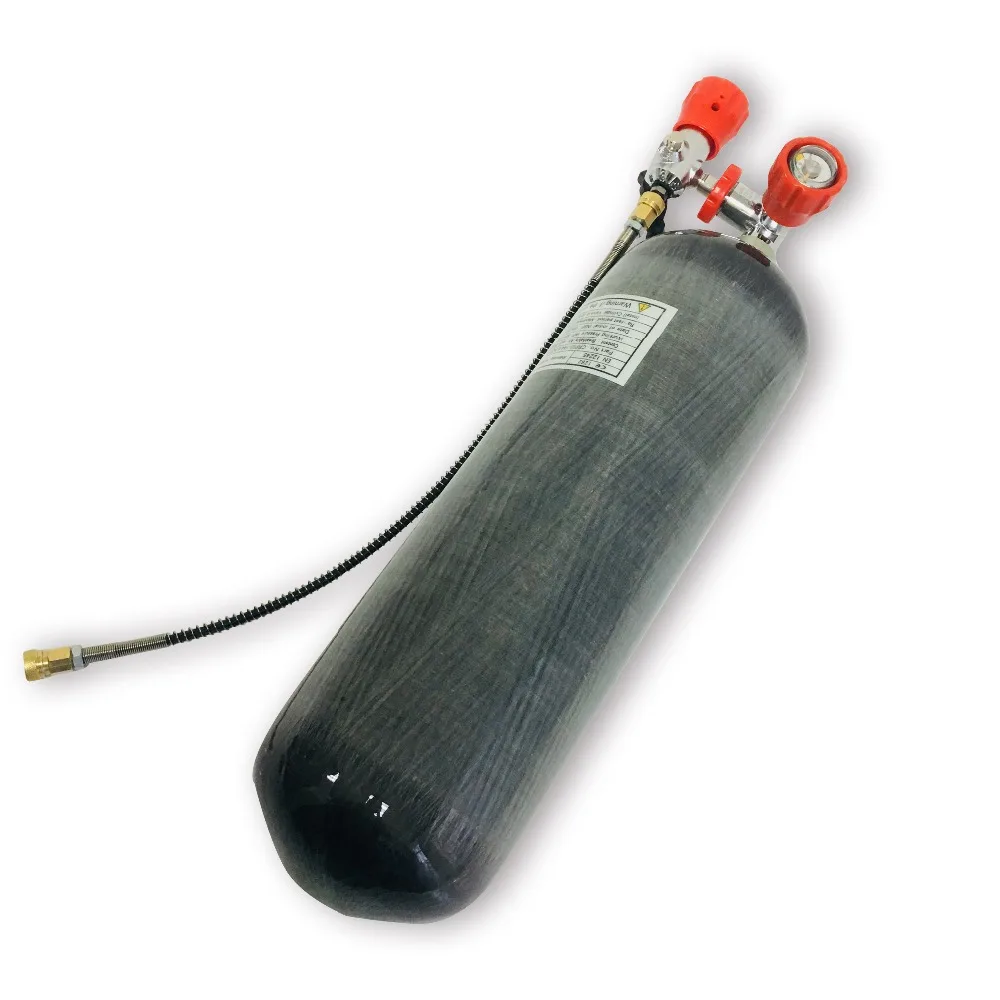AC368101 Pcp Пейнтбольная Airsoft Hpa 6 8l баллон с клапаном M18X1.5 воздушная бутылка воздушный