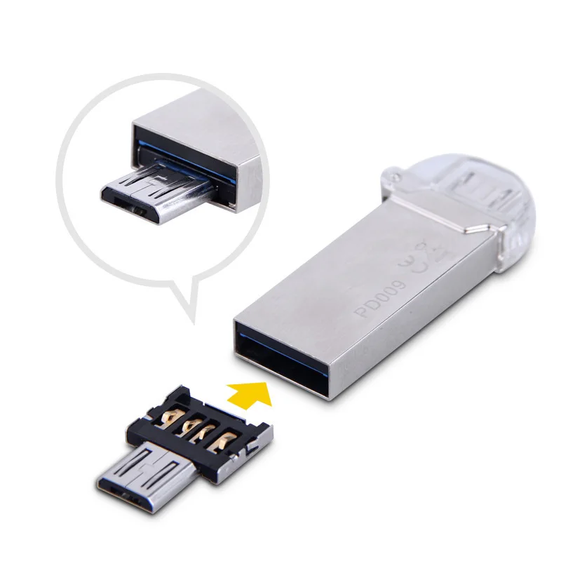 2 шт./упак. мини микро USB адаптер OTG коннектор для Xiaomi huawei Android смартфон