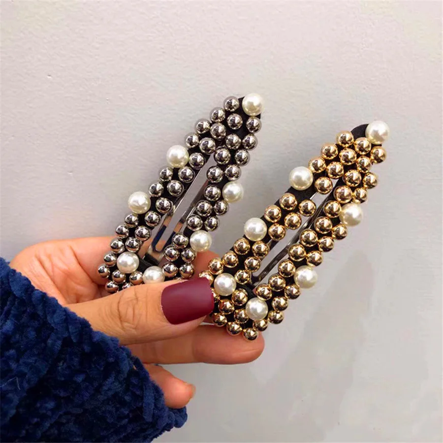 Trendy Barrettes for Women Jewelry Handmade Simulated Pearl Beads Hairgrips Korean Clip Pins Wedding Accessories Gifts for Gilrs
Trendy Barrettes for Women Jewelry Handmade Simulated Pearl Beads Hairgrips Korean Clip Pins Wedding Accessories Gifts for Gilrs