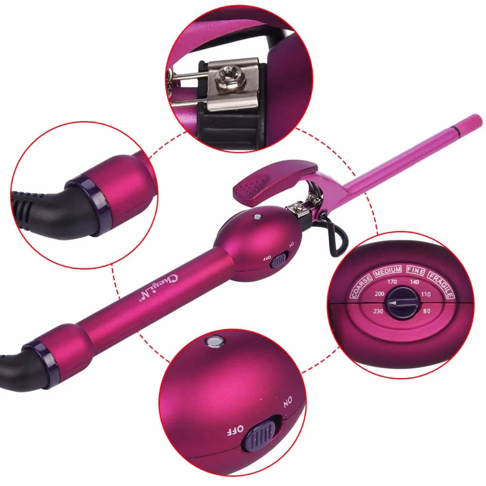 110-240V 9MM Curling Iron Hair Curler Professional Hair Curls Curling Wand Roller Ceramic Pear Flower Perm Splint Hair Waver
110-240V 9MM Curling Iron Hair Curler Professional Hair Curls Curling Wand Roller Ceramic Pear Flower Perm Splint Hair Waver