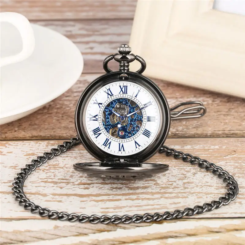 YISUYA Mechanical Pocket Watch Black Goat Hollow-out Case Hand Winding Chain Pendant Watch relogio de bolso
YISUYA Mechanical Pocket Watch Black Goat Hollow-out Case Hand Winding Chain Pendant Watch relogio de bolso