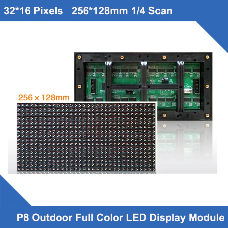 TEEHO P8 waterproof panel 256*128mm Full Color 1R1G1B Outdoor LED Module for LED Video Display panel Sign billboard event screen
TEEHO P8 waterproof panel 256*128mm Full Color 1R1G1B Outdoor LED Module for LED Video Display panel Sign billboard event screen