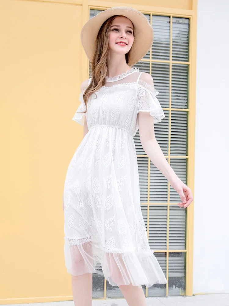 White Lace Dress 2019 New Summer Dress Fairy Mori Girl Sweet Mesh Streetwear Fashion Temperament Sexy Off Shoulder Party Dresses
White Lace Dress 2019 New Summer Dress Fairy Mori Girl Sweet Mesh Streetwear Fashion Temperament Sexy Off Shoulder Party Dresses