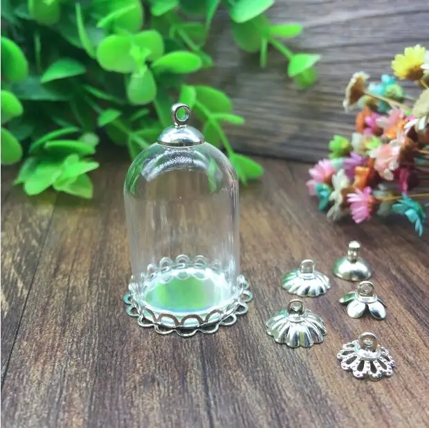 100sets/lot 30*20mm Transparent tube glass globe silver color double lace base tray beads cap glass vial pendant accessories
100sets/lot 30*20mm Transparent tube glass globe silver color double lace base tray beads cap glass vial pendant accessories