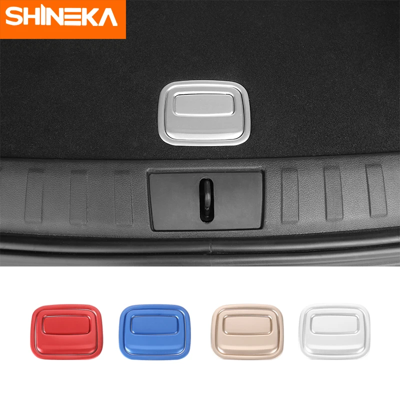 SHINEKA Aluminum alloy Car Interior Rear Tail Trunk Handle Cover Decoration Stickers Accessories For Jeep Renegade 2016-2019
SHINEKA Aluminum alloy Car Interior Rear Tail Trunk Handle Cover Decoration Stickers Accessories For Jeep Renegade 2016-2019