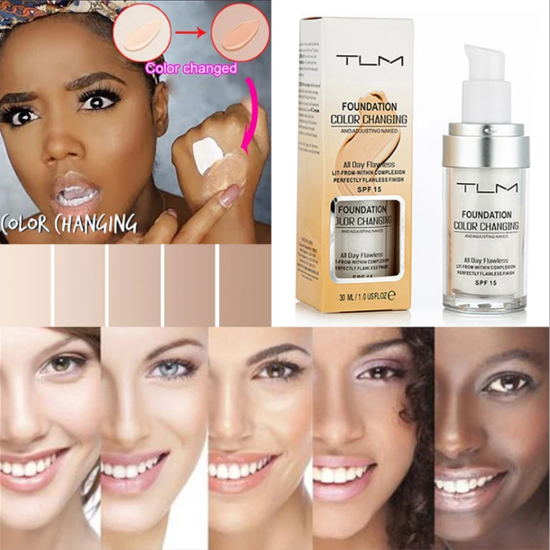 Pro Color Changing Foundation Makeup Base Nude Face Liquid Cover Concealer Longlasting Makeup Gift sombras Skin care Foundation
Pro Color Changing Foundation Makeup Base Nude Face Liquid Cover Concealer Longlasting Makeup Gift sombras Skin care Foundation