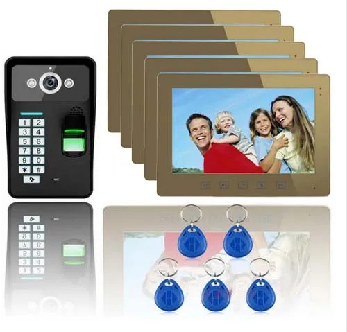 New Arrival security intercom Luxury 10" video door phone,1000TVL IR camera,Password,Fingerprint and ID card unlock function 1v5
New Arrival security intercom Luxury 10" video door phone,1000TVL IR camera,Password,Fingerprint and ID card unlock function 1v5