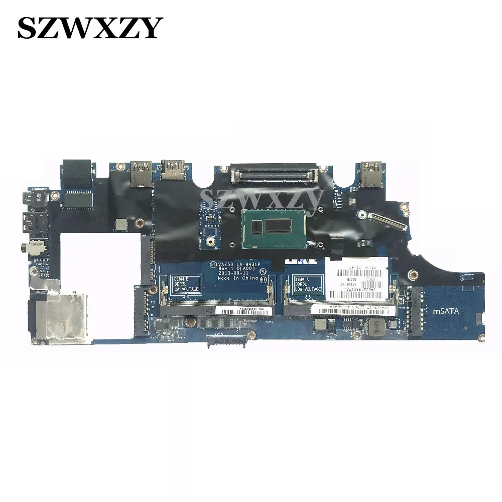 Высокое качество материнская плата для ноутбука Dell E7240 ваз50 LA-9431P CN-0X9Y17 X9Y17 Вт/I7-4600U