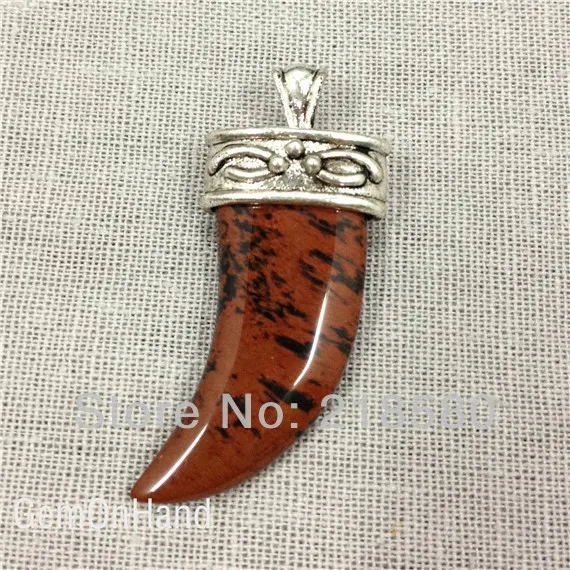 H-SP13 Brown red Jaspers Tibetan Horn Pendant Silver Cap and Bail Tusk Boho Look
H-SP13 Brown red Jaspers Tibetan Horn Pendant Silver Cap and Bail Tusk Boho Look