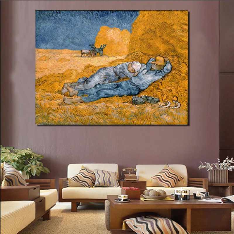 Vanor Goghes Famous Haystack Siesta Wall Art Canvas Poster and Print Canvas Painting Decorative Picture Living Room Home Decor
Vanor Goghes Famous Haystack Siesta Wall Art Canvas Poster and Print Canvas Painting Decorative Picture Living Room Home Decor