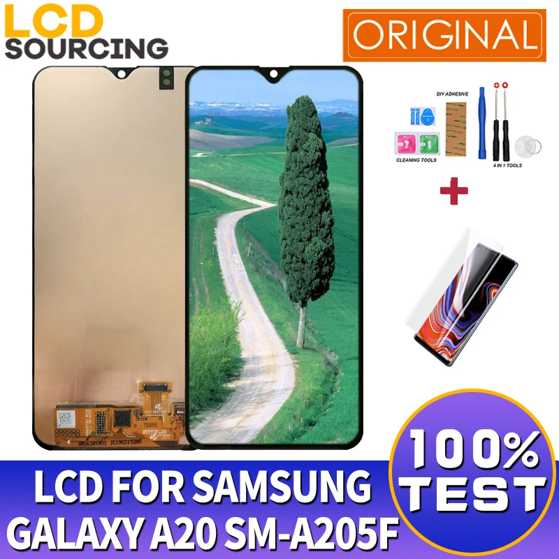Оригинальный 6,4 "для Samsung Galaxy A20 2019 ЖК-дисплей SM-A205F сенсорный экран дигитайзер в сборе для Samsung A20 дисплей заменить 
Оригинальный 6,4 "для Samsung Galaxy A20 2019 ЖК-дисплей SM-A205F сенсорный экран дигитайзер в сборе для Samsung A20 дисплей заменить