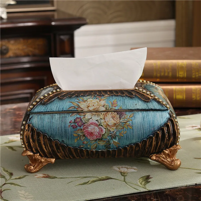 Paper towel box European luxury home decor carved resin living room dining room desktop American paper box
Paper towel box European luxury home decor carved resin living room dining room desktop American paper box