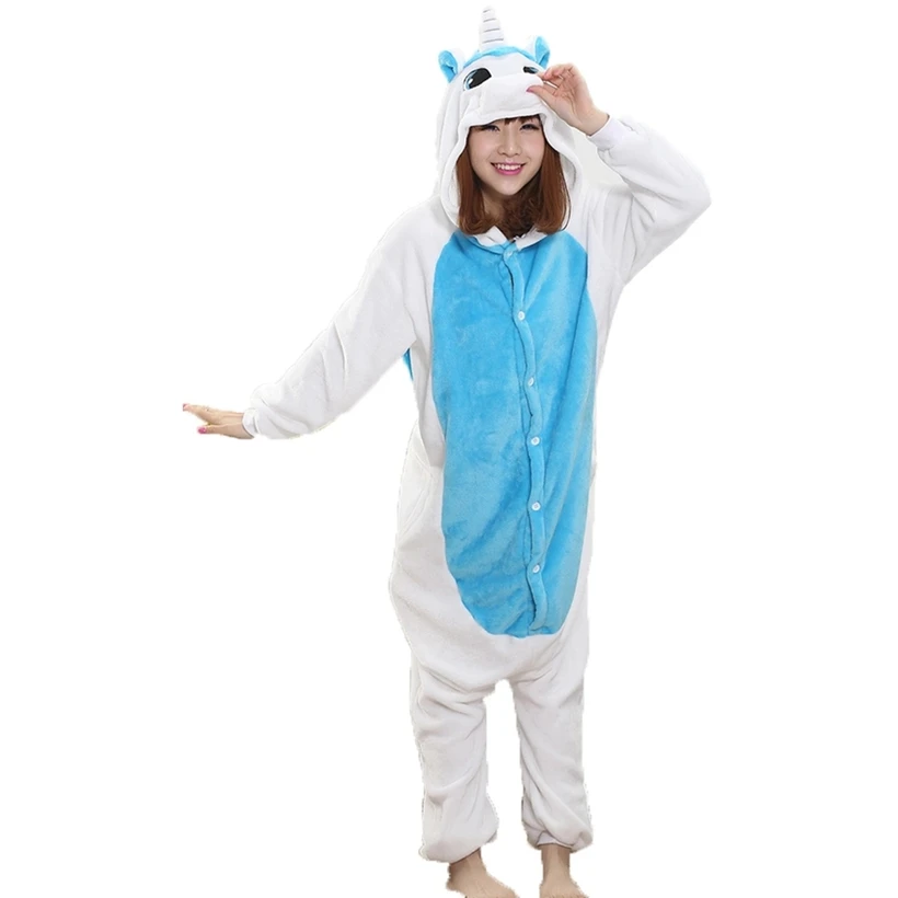 Blue Unicorn Pajama Set Women Men Unisex Adult Animal Pijama Flannel Onesie unicornio Sleepwear Hoodie Halloween Cosplay Costume
Blue Unicorn Pajama Set Women Men Unisex Adult Animal Pijama Flannel Onesie unicornio Sleepwear Hoodie Halloween Cosplay Costume
