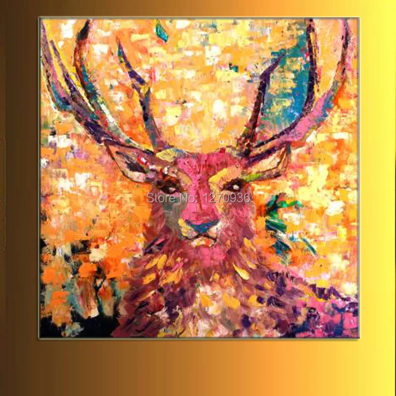 Handpainted Lucky Huge Horn Deer Oil Painting on Canvas Big Pink Face Animal Decoration Wall Painting for Living Room Art
Handpainted Lucky Huge Horn Deer Oil Painting on Canvas Big Pink Face Animal Decoration Wall Painting for Living Room Art