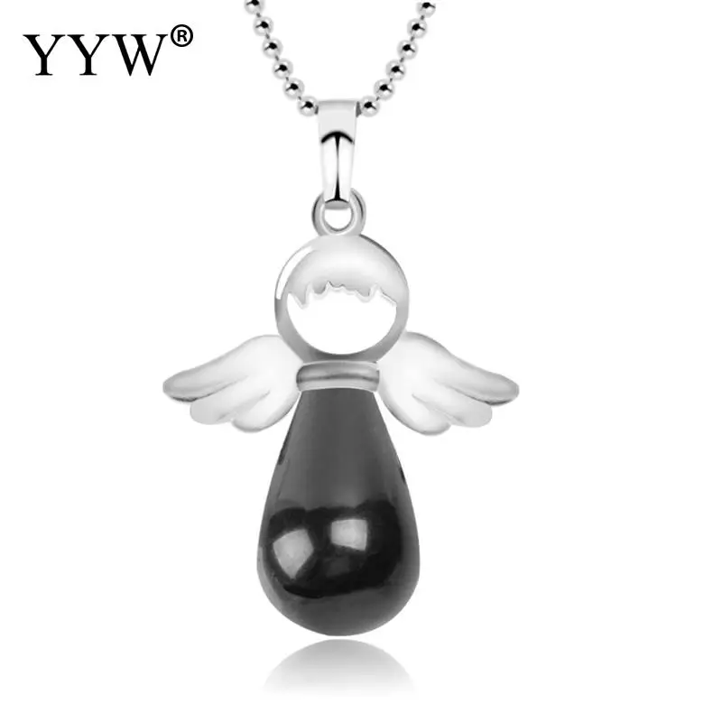 YYW Natural Stone Angel Wings Pendant Necklace Pink Quartz Female Jewelry Gift Onyx Silver-color Water Drop Pendants Necklace
YYW Natural Stone Angel Wings Pendant Necklace Pink Quartz Female Jewelry Gift Onyx Silver-color Water Drop Pendants Necklace