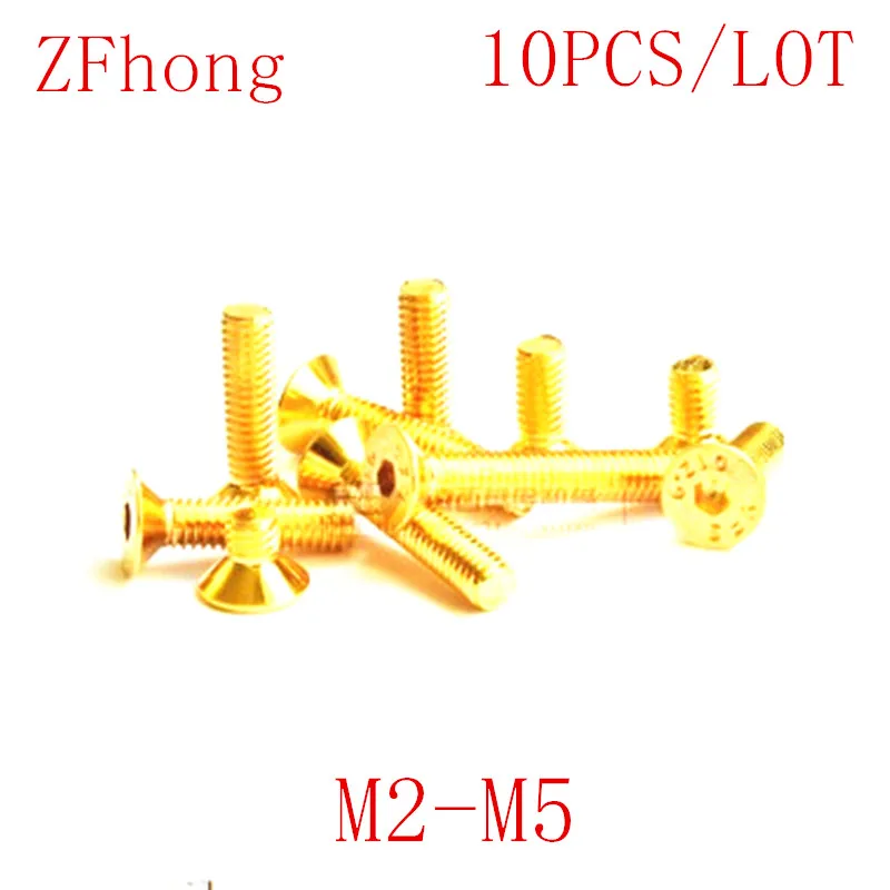 10-20Pcs DIN7991 M2 M2.5 M3 M4 M5 Countersunk Flat Head Hex Hexagon Socket Screws Alloy Steel Titanium Plating Gold Screw
10-20Pcs DIN7991 M2 M2.5 M3 M4 M5 Countersunk Flat Head Hex Hexagon Socket Screws Alloy Steel Titanium Plating Gold Screw