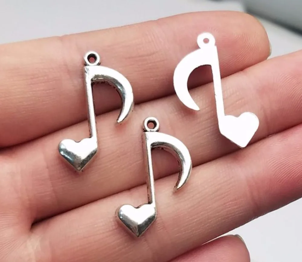 30pcs/lot--25x16mm, Antique silver plated heart musical note Charms ,DIY supplies, Jewelry accessories
30pcs/lot--25x16mm, Antique silver plated heart musical note Charms ,DIY supplies, Jewelry accessories