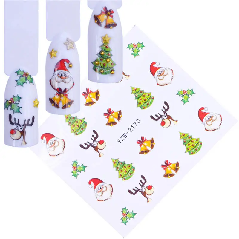 1 Sheet Christmas tree / Santa Claus / bell/Deer Water Transfer Nail Art Sticker Decal Slider Manicure Wraps Tool Tips
1 Sheet Christmas tree / Santa Claus / bell/Deer Water Transfer Nail Art Sticker Decal Slider Manicure Wraps Tool Tips