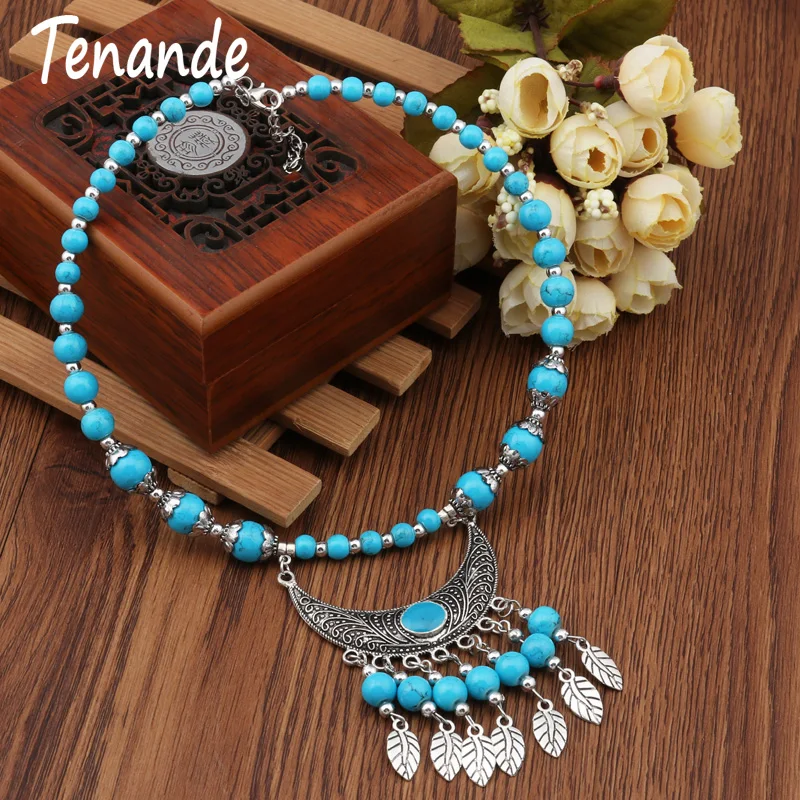 Tenande Maxi Boho Natural Stone Beads Horn Leaves Tassel Statement Necklaces Pendants for Women Simple Style Tribal Jewelry Gift
Tenande Maxi Boho Natural Stone Beads Horn Leaves Tassel Statement Necklaces Pendants for Women Simple Style Tribal Jewelry Gift