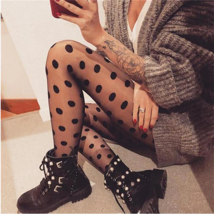 2018 summer NEW Women Sexy sheer Stockings Tights Lace top Dot Pantyhose High quality Elastic thin Tights anti hook
2018 summer NEW Women Sexy sheer Stockings Tights Lace top Dot Pantyhose High quality Elastic thin Tights anti hook