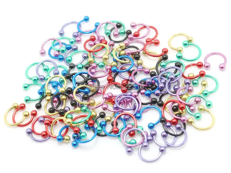 mix color stainless steel body piercing jewelry mix color cbr horseshoe circular ring with ball
mix color stainless steel body piercing jewelry mix color cbr horseshoe circular ring with ball