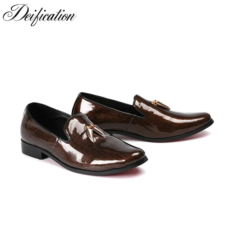 Deification Italian Shiny Leather Shoes mocasines hombre Elegant Slip On Causal loafers Party Wedding Dress Shoes Zapatos Hombre
Deification Italian Shiny Leather Shoes mocasines hombre Elegant Slip On Causal loafers Party Wedding Dress Shoes Zapatos Hombre