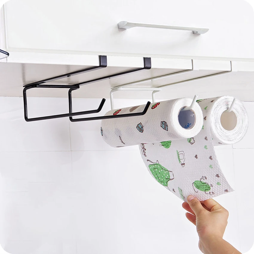 1PC Double-bar Cabinet Paper Towel Rack Tissue Holder Kitchen Bathroom Hanging Storage Practical No-punching Organization
1PC Double-bar Cabinet Paper Towel Rack Tissue Holder Kitchen Bathroom Hanging Storage Practical No-punching Organization