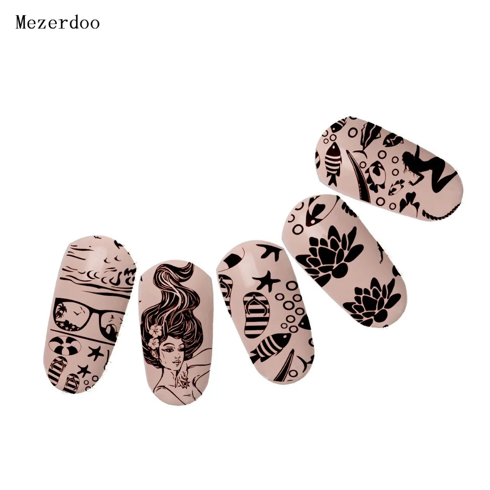Mezerdoo Ocean Theme Nail Art Stamp Template Mermaid Sea Starfish Sailboat Image Nail Stamping Polish Plate DIY Nail Tool C10 
Mezerdoo Ocean Theme Nail Art Stamp Template Mermaid Sea Starfish Sailboat Image Nail Stamping Polish Plate DIY Nail Tool C10