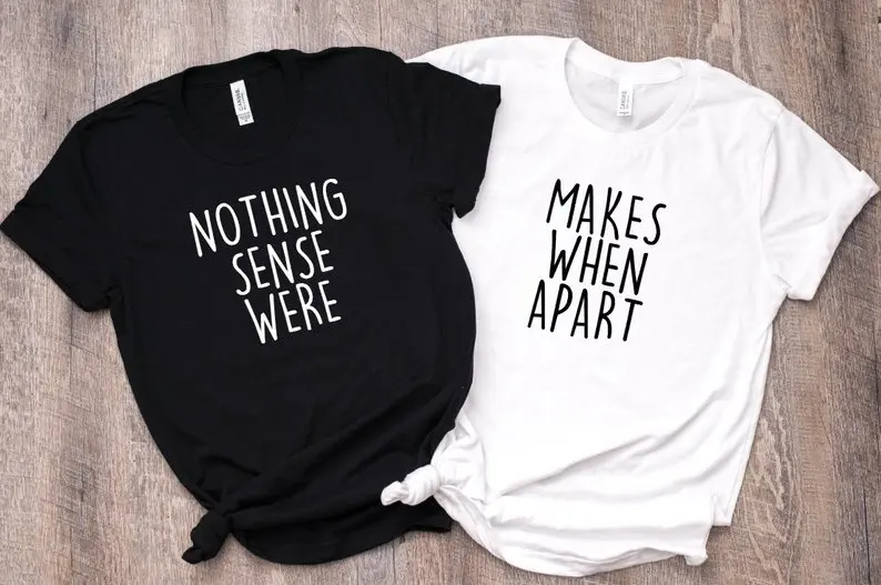 Skuggnas Nothing Makes Sense Funny Couples Shirts Best Friend Shirts BFF Gift Wedding Gift for Couple Besties gift bff Clothing
Skuggnas Nothing Makes Sense Funny Couples Shirts Best Friend Shirts BFF Gift Wedding Gift for Couple Besties gift bff Clothing