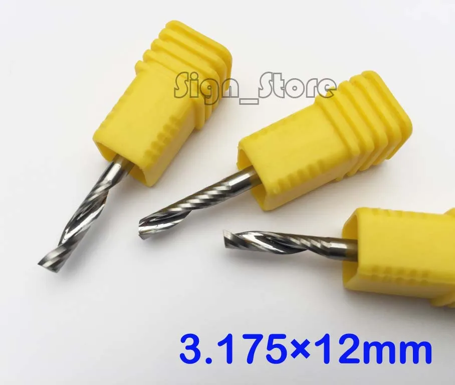 5pcs High Quality Carbide CNC Router Bits Single Flute Aluminum Copper Engraving Machine Cutting Tools 3.175X12mm
5pcs High Quality Carbide CNC Router Bits Single Flute Aluminum Copper Engraving Machine Cutting Tools 3.175X12mm