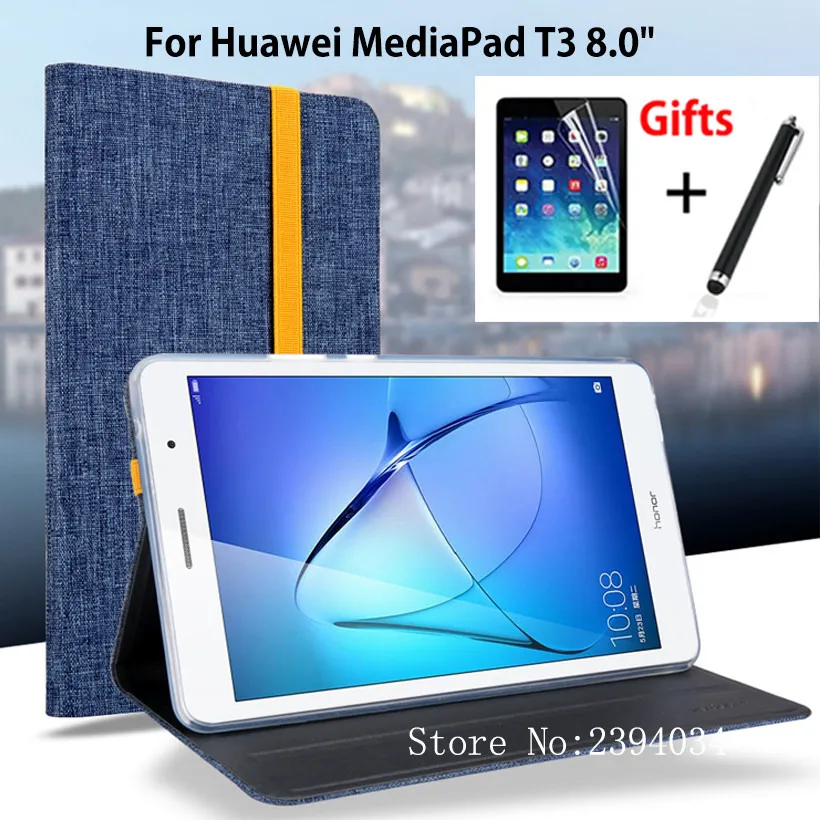 Slim Fashion PU Case For Huawei MediaPad T3 8.0" KOB-L09 KOB-W09 Smart Cover Funda For Honor Play Pad 2 8.0 Cover Skin+Film+Pen
Slim Fashion PU Case For Huawei MediaPad T3 8.0" KOB-L09 KOB-W09 Smart Cover Funda For Honor Play Pad 2 8.0 Cover Skin+Film+Pen