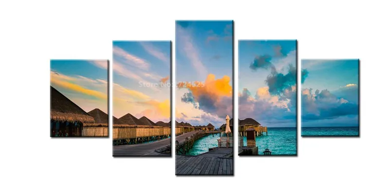 No Frame Prints Sea View Canvas Painting Pictures 5 Pieces Landscape Wall Art Poster Home Decoracion For Living Room
No Frame Prints Sea View Canvas Painting Pictures 5 Pieces Landscape Wall Art Poster Home Decoracion For Living Room