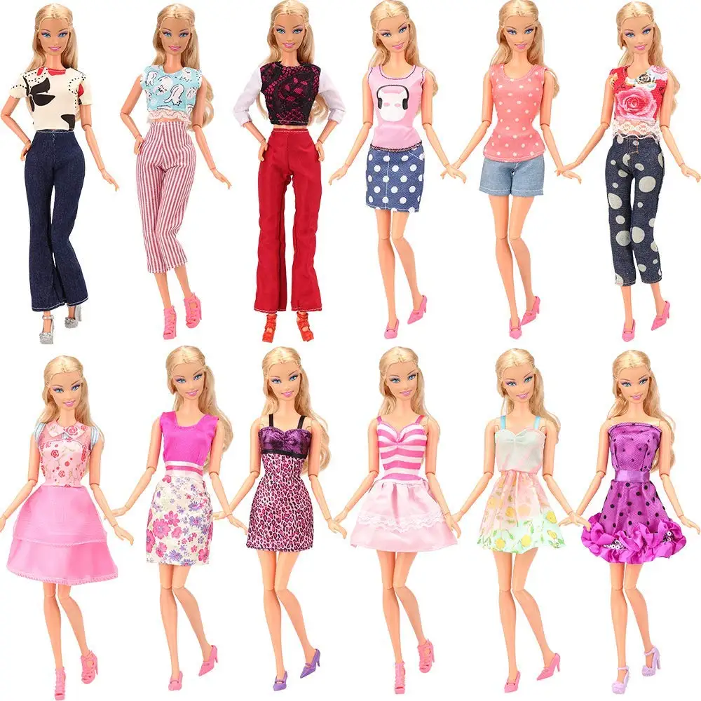 Newest Fashion 20 Items/lot=10 clothes random pick +10 Shoes daily wear For 11.5-12 inch barbie doll best give for girl making
Newest Fashion 20 Items/lot=10 clothes random pick +10 Shoes daily wear For 11.5-12 inch barbie doll best give for girl making
