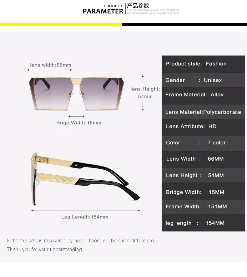 2019 Oversized Square Rimless Sunglasses Women Men Mirror Flat top Big Glasses Brand Designer Sun Glasses For Female
2019 Oversized Square Rimless Sunglasses Women Men Mirror Flat top Big Glasses Brand Designer Sun Glasses For Female