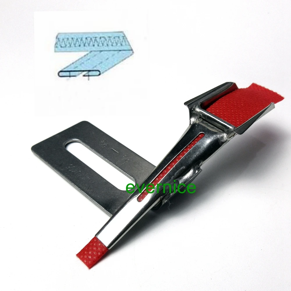 Belt Loop Folder For 2-Needle Industrial Sewing Machine Edges Meet In The Middle
Belt Loop Folder For 2-Needle Industrial Sewing Machine Edges Meet In The Middle
