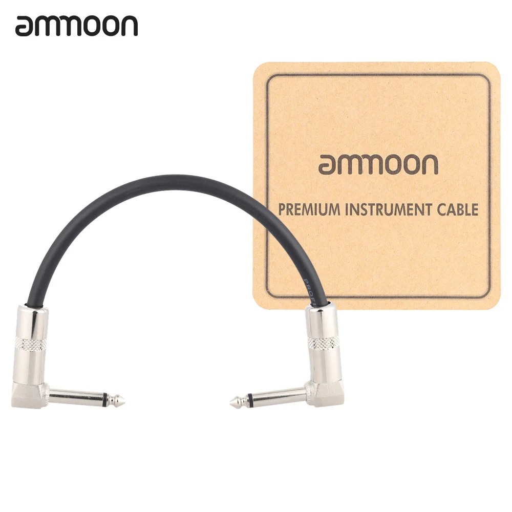 Ammoon AC 10 гитарный кабель педаль эффектов инструмент гитара Соединительный 15 см/0 5