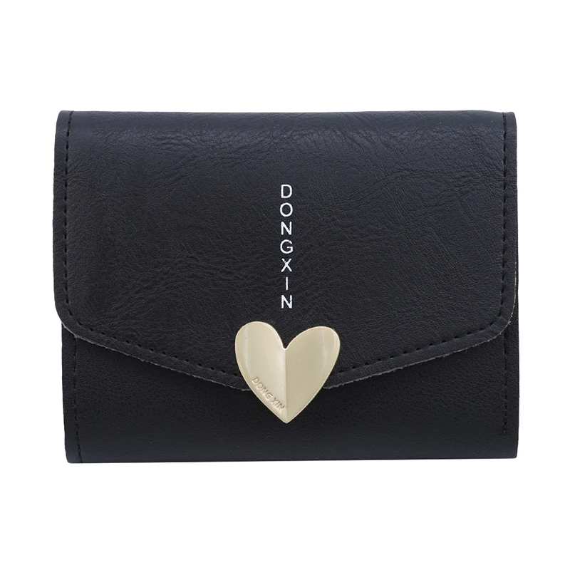 Women Wallets Small PU Leather Purse Vintage Solid Short Wallet Heart-Shaped Button Clutch Female Purse Money Clip
Women Wallets Small PU Leather Purse Vintage Solid Short Wallet Heart-Shaped Button Clutch Female Purse Money Clip