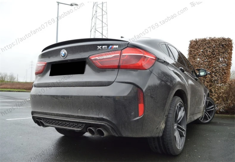 Автомобильный спойлер из углеродного волокна для BMW X6 F16 X6M 2015.2016.2017