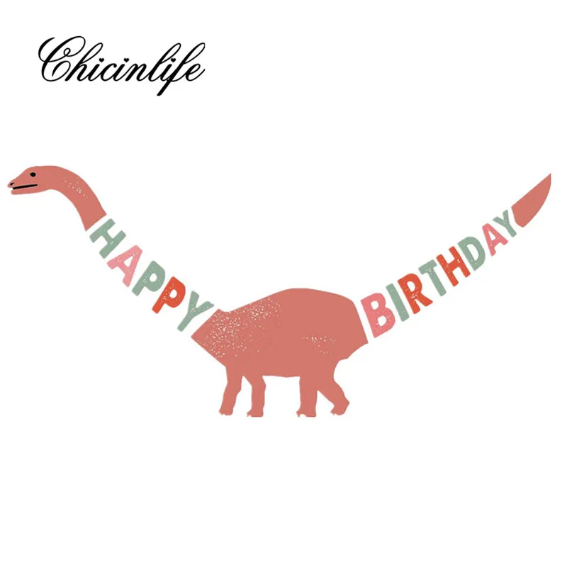Chicinlife 1Set Dinosaur Happy Birthday party Bunting Garland Banner baby shower First 1St Birthday Party Decoration supplies
Chicinlife 1Set Dinosaur Happy Birthday party Bunting Garland Banner baby shower First 1St Birthday Party Decoration supplies