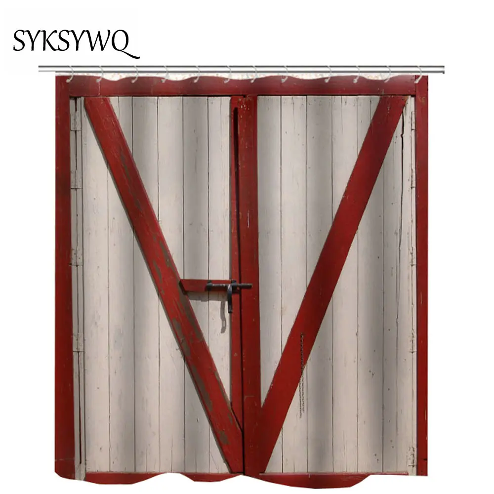 farmhouse decor bathroom curtain for shower waterproof 3d vintage wood door locked bath curtains
farmhouse decor bathroom curtain for shower waterproof 3d vintage wood door locked bath curtains