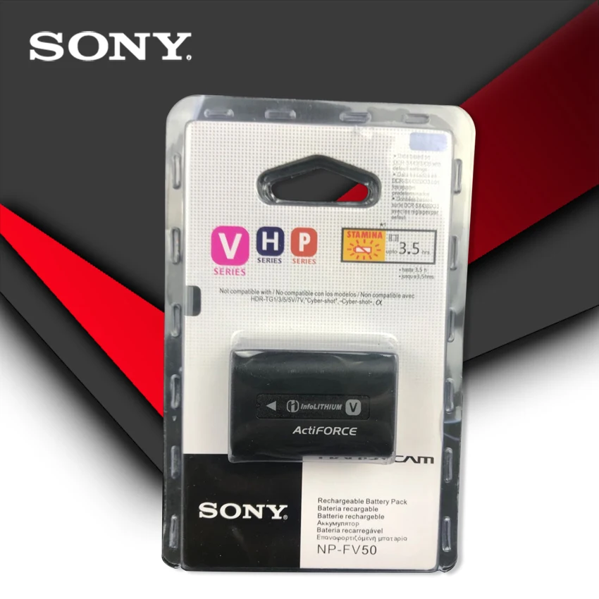 Оригинальная флейта Sony модель NP FV50 HDR XR550E XR350E CX550E CX350E CX150E DCR SR68E SX83E SX63E SX43E