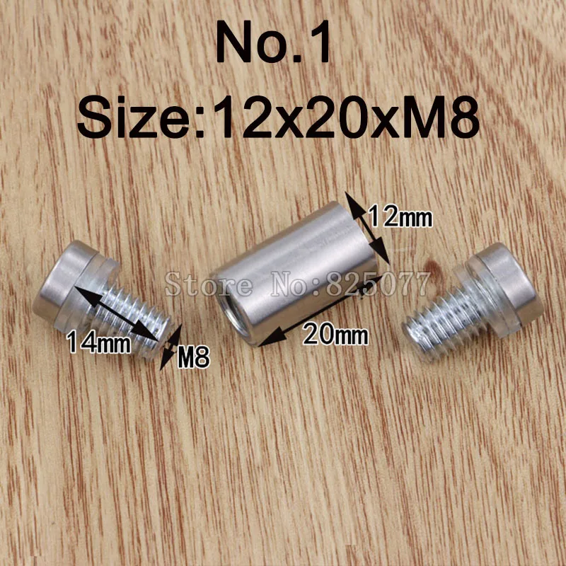DHL Diameter 12x20mm 200PCS Stainless Steel Double Head Hollow Screw Acrylic Billboard Advertisement Fixing Screw KF992
DHL Diameter 12x20mm 200PCS Stainless Steel Double Head Hollow Screw Acrylic Billboard Advertisement Fixing Screw KF992