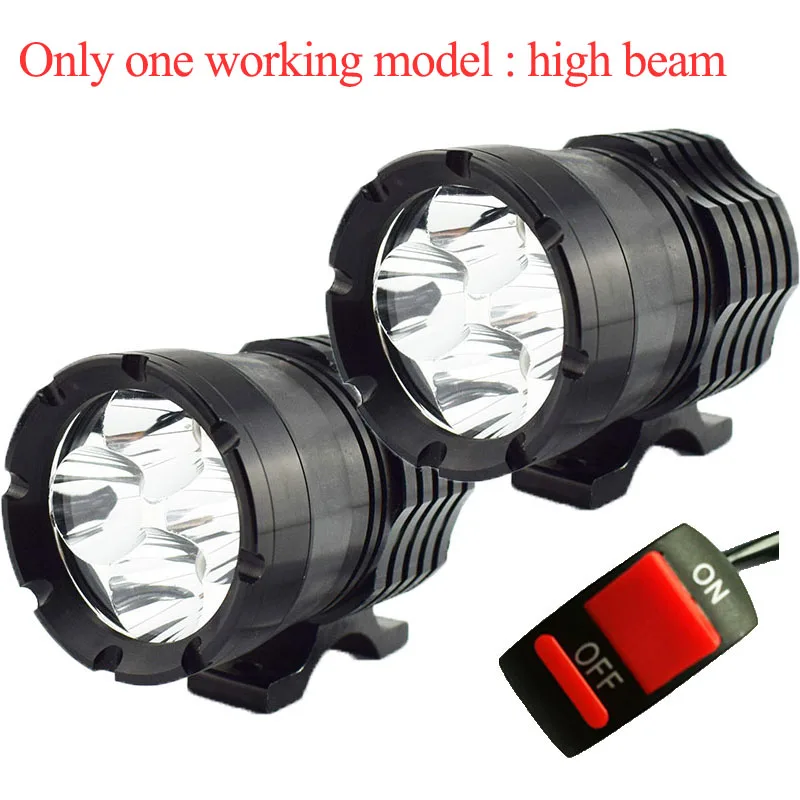 2Pcs Motorcycle LED Headlight spotlight 12V 40W 6000k only one mode high beam Motorbike Auxiliary Work Lights Motor fog lamp
2Pcs Motorcycle LED Headlight spotlight 12V 40W 6000k only one mode high beam Motorbike Auxiliary Work Lights Motor fog lamp