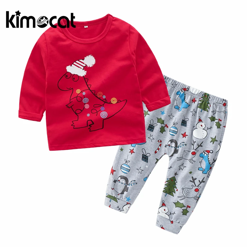 Kimocat Boys Girls Clothing Set Merry Christmas Long Sleeve Children Print Mini Dinosaur Suit Baby Boy Girl Clothes Newborn Sets
Kimocat Boys Girls Clothing Set Merry Christmas Long Sleeve Children Print Mini Dinosaur Suit Baby Boy Girl Clothes Newborn Sets