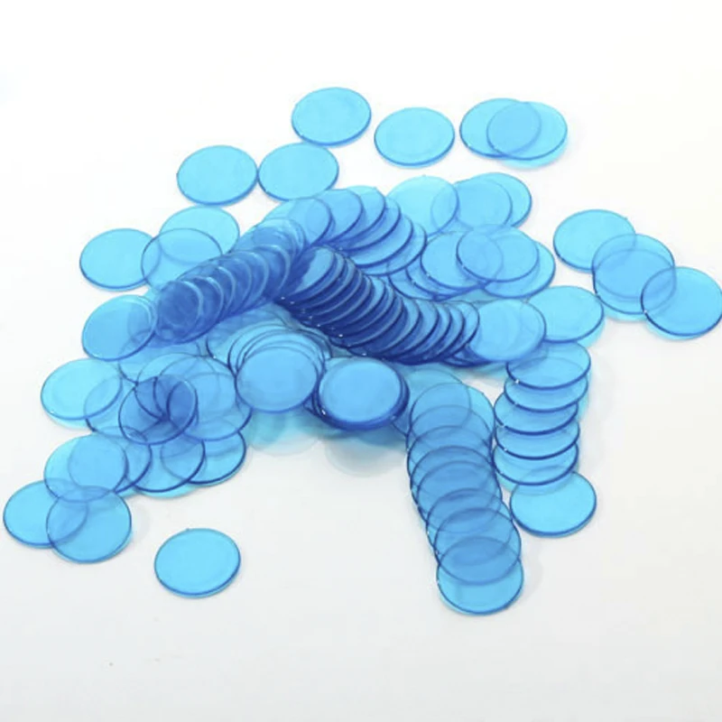 Новые 100 шт Пластиковые Профессиональные фишки для бинго маркеры игр в Веселые