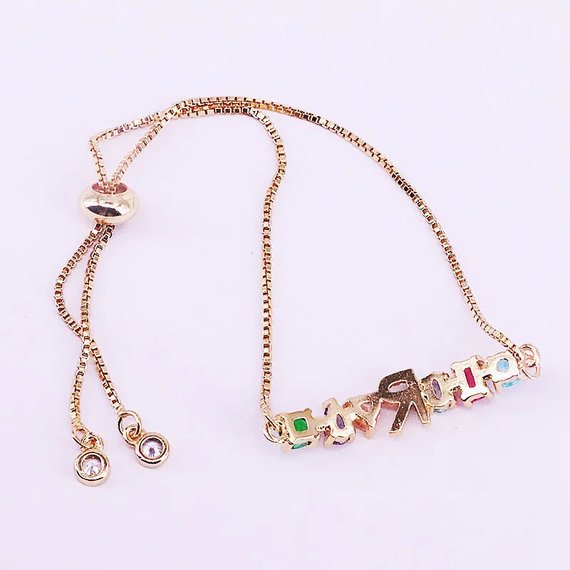 10Pcs Fashion shiny cz bracelet colorful zircon 26 Alphabet Letter gorgeous bracelet for women adjustable jewelry
10Pcs Fashion shiny cz bracelet colorful zircon 26 Alphabet Letter gorgeous bracelet for women adjustable jewelry